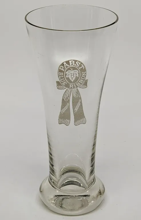 PABST BLUE RIBBON BEER DRINKING GLASS MILWAUKEE WISCONSIN