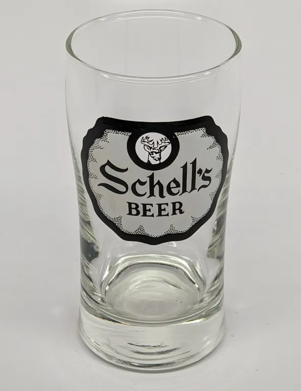 SCHELL'S BEER NEW ULM MINNESOTA DRINKING GLASS