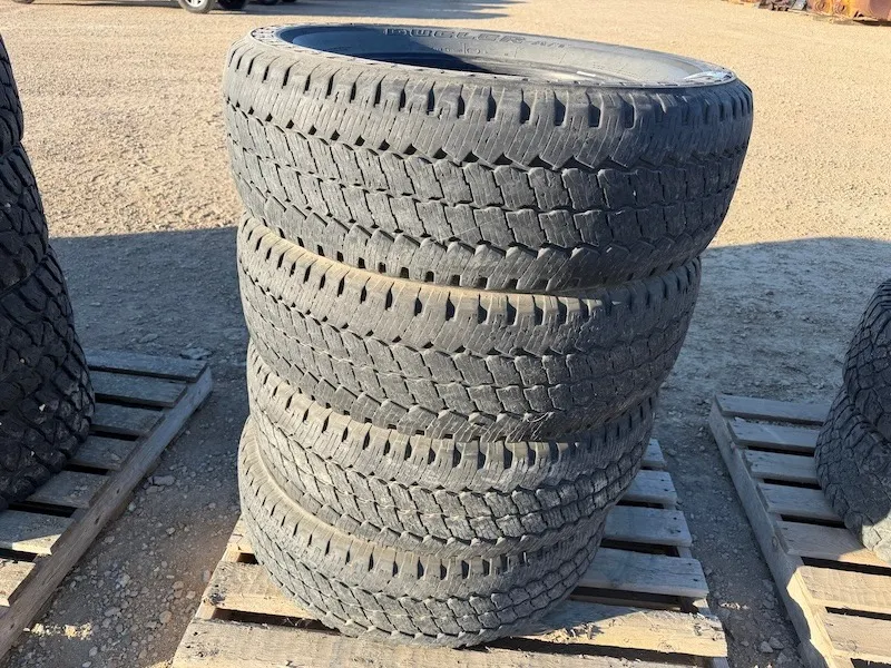 (4) Bridgestone Dueler LT 275/65 R20 Truck Tires
