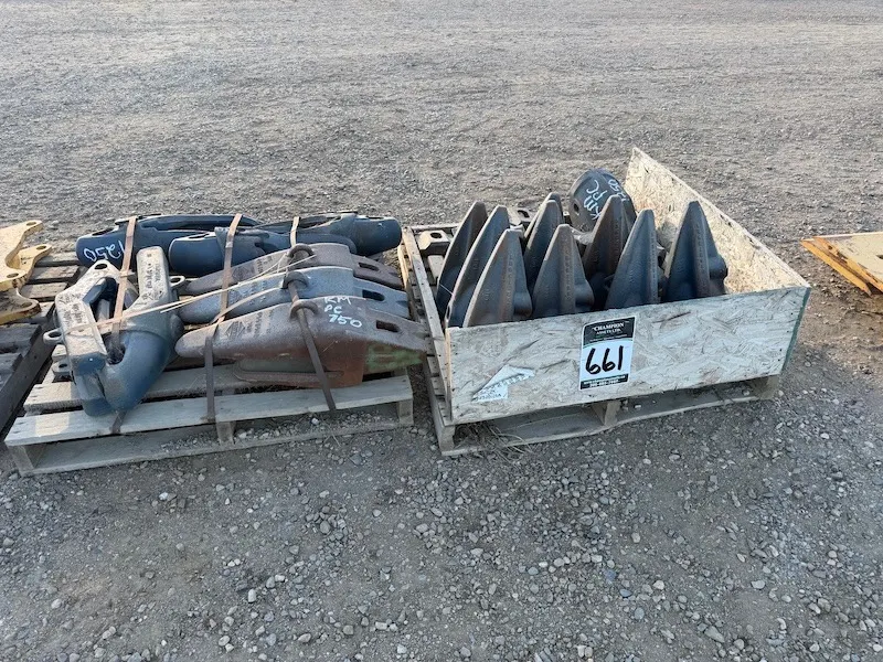 Two Pallets Unused Bucket Teeth for 750 & 1250 Komatsu