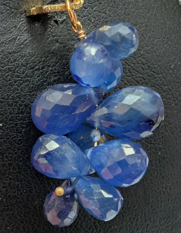 10K(3.2G), BLUE SAPPHIRE (15CT) PENDANT, SUGGESTED RETAIL VALUE $500