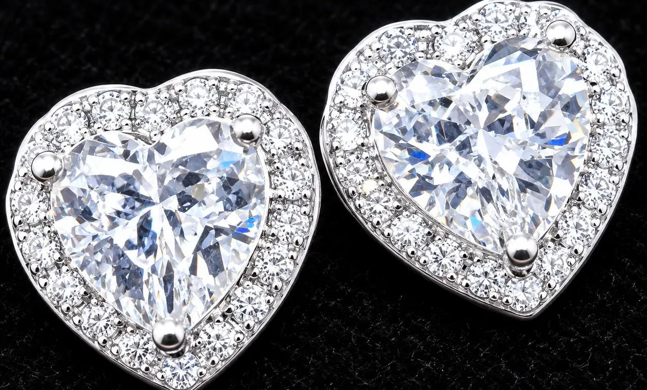 SILVER CZ EARRING