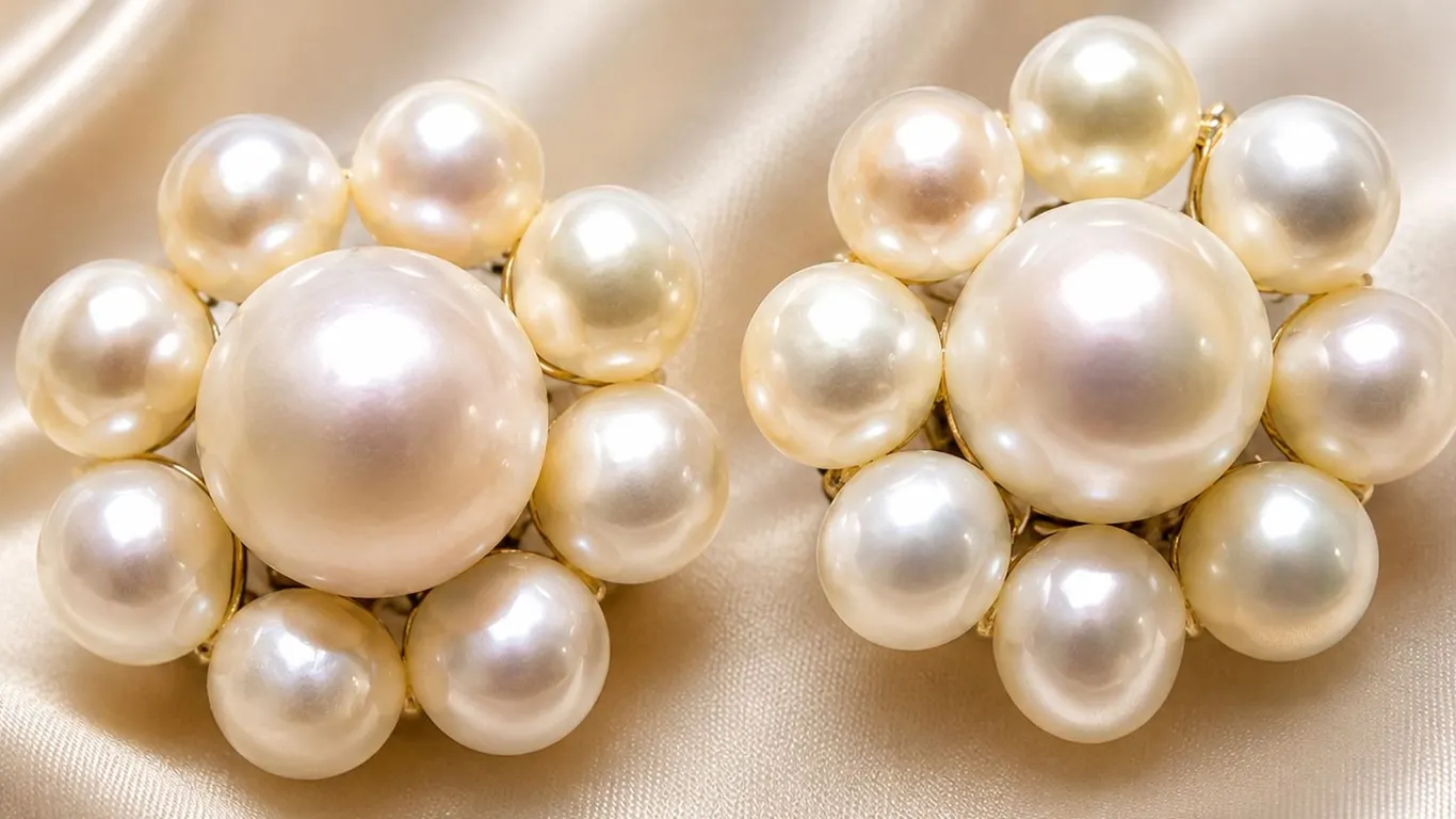 14K FRESH WATER PEARL EARRING, SUGGESTED RETAIL VALUE $320