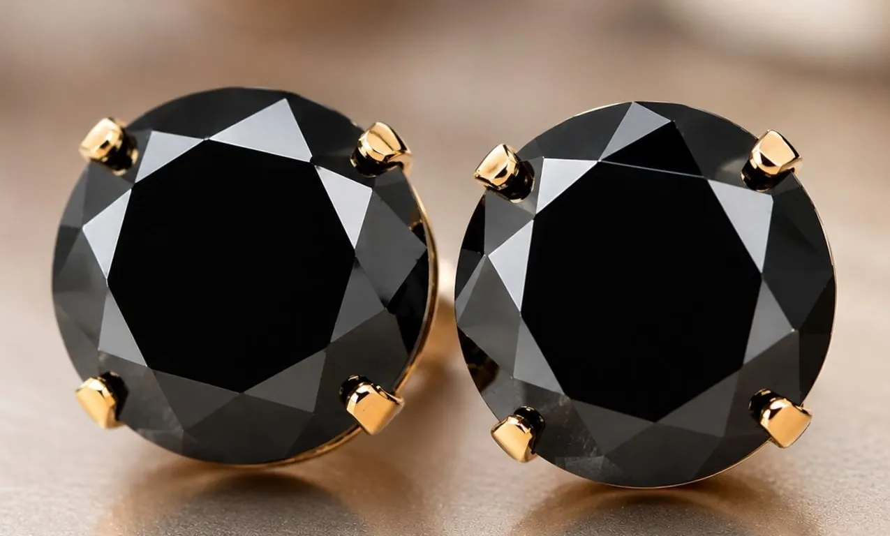 14K(1G), BLACK MOISSANITE (1.88CT) EARRING, SUGGESTED RETAIL VALUE $1600