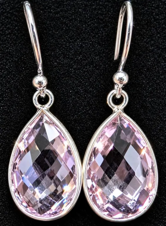 SILVER(3G), AMETHYST (12CT) EARRING, SUGGESTED RETAIL VALUE $240