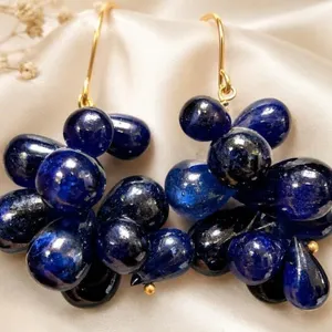 10K(7.6G), SAPPHIRE (36CT) EARRING, SUGGESTED RETAIL VALUE $1600