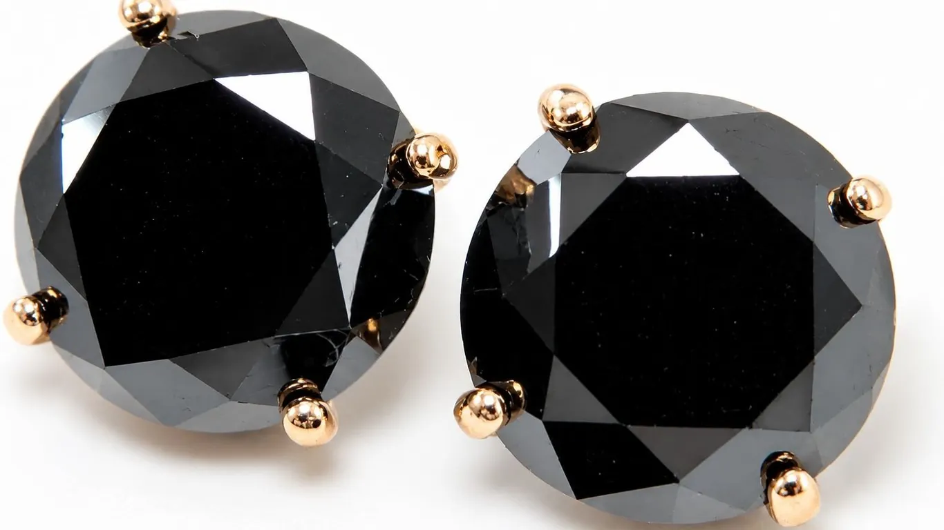 14K BLACK DIAMOND (1.55CT) EARRING SUGGESTED RETAIL VALUE $1200