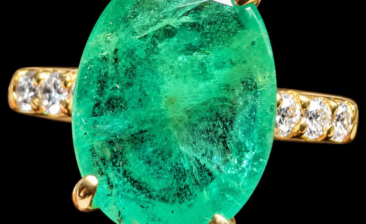10K(1.5G), EMERALD (1.95CT)RING, SIZE 5.75, SUGGESTED RETAIL VALUE $2400