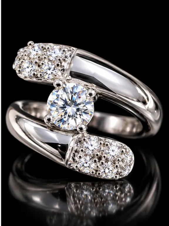 SILVER(4G), CZ RING, SIZE 8, SUGGESTED RETAIL VALUE $240