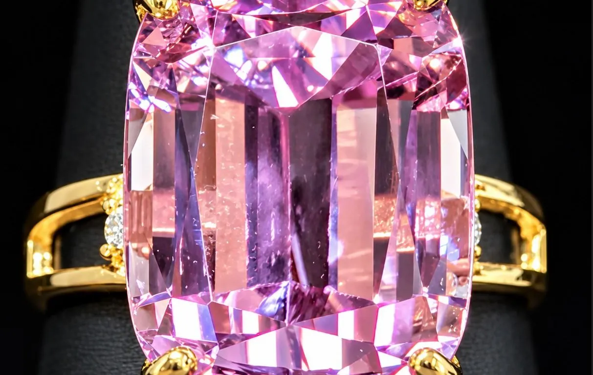 10K(3.5G), KUNZITE (8.9CT)RING, SIZE 5.5, SUGGESTED RETAIL VALUE $3600