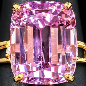 10K(3.5G), KUNZITE (8.9CT)RING, SIZE 5.5, SUGGESTED RETAIL VALUE $3600