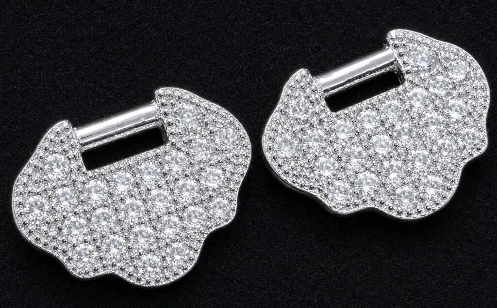 SILVER CZ EARRING