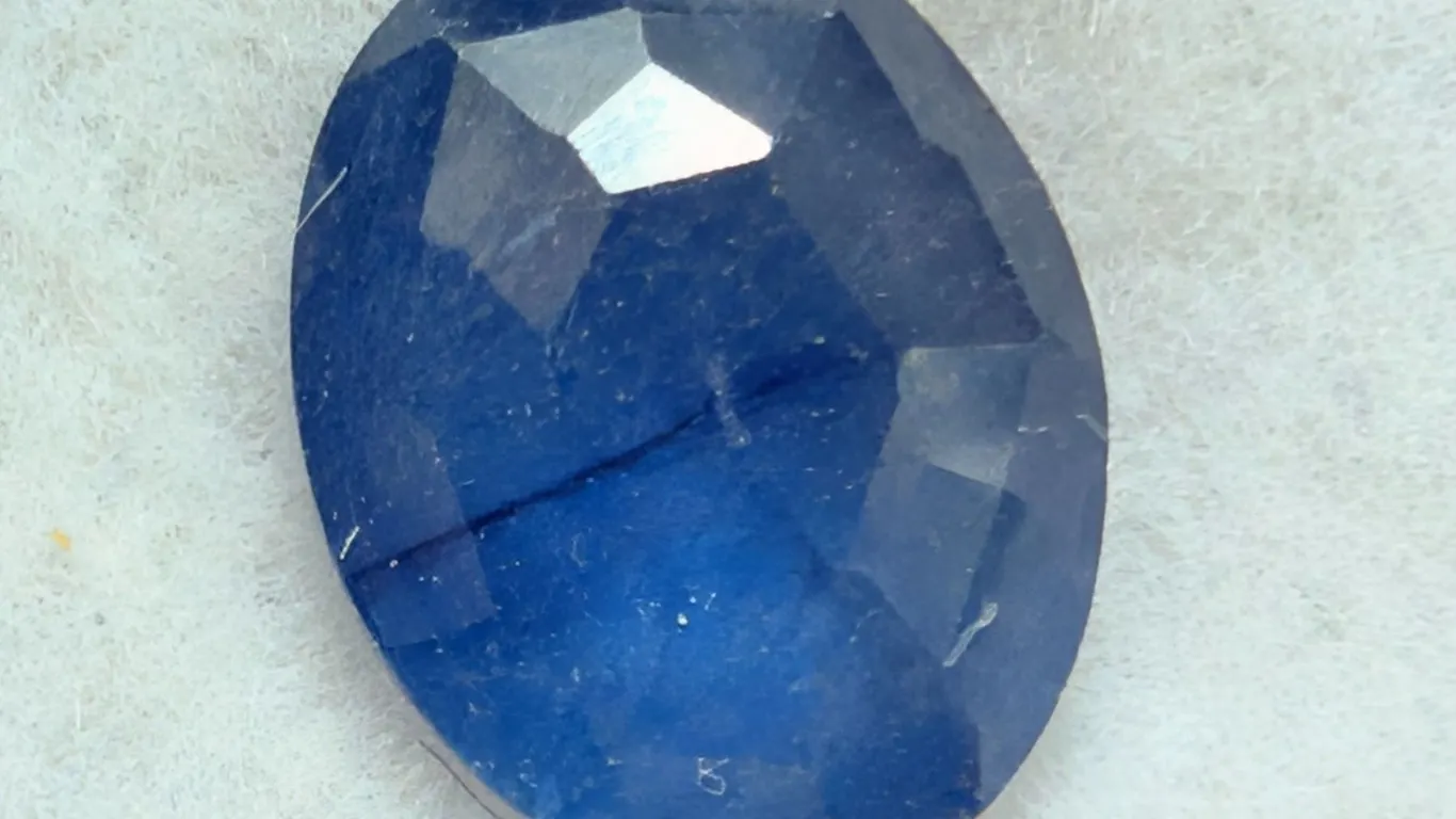 GENUINE SAPPHIRE ROSE CUT (APP 1.5CT) GEMSTONE SUGGESTED RETAIL VALUE $200