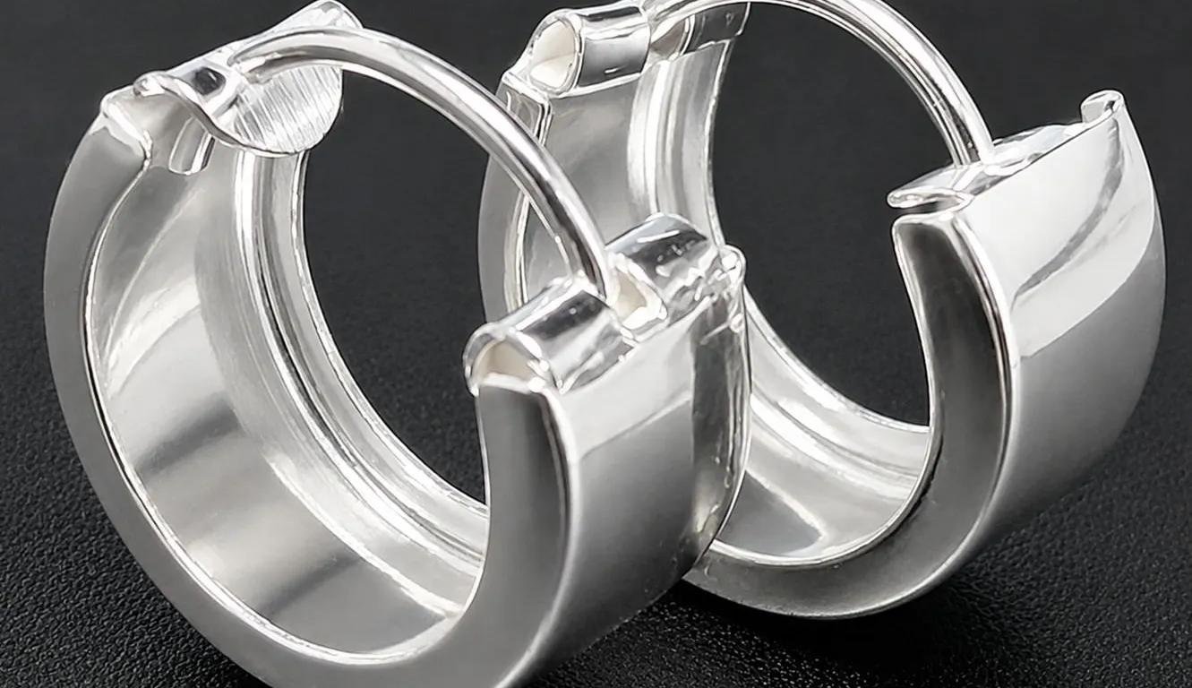 SILVER SMALL HOOP EARRING