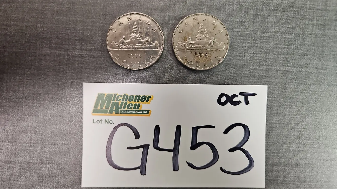 2 x 1975 Canada $1.00 Coins - Qty 1