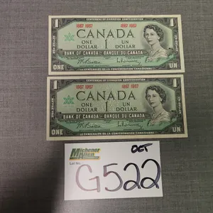 2 x 1967 Canada $1.00 Note - Qty 1