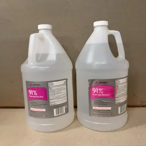 2 1 gallon jugs of 91% isopropyl alcohol