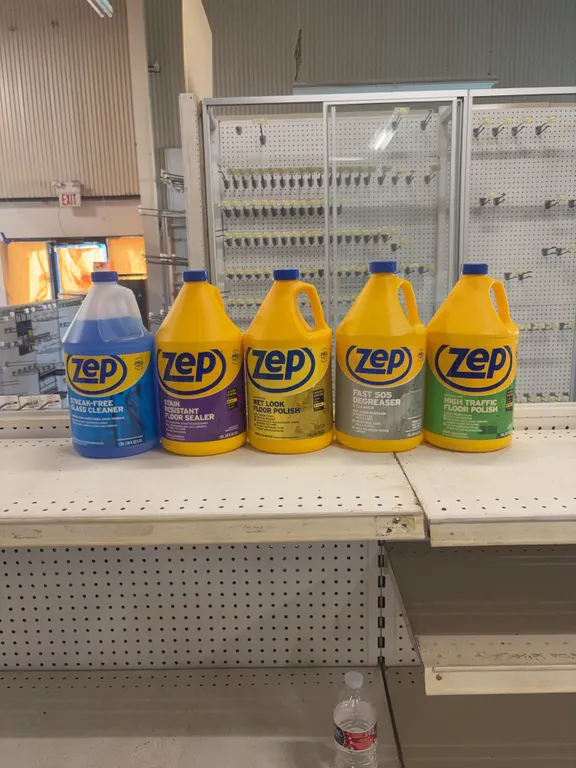 zep glass cleaner floor polish and degreaser