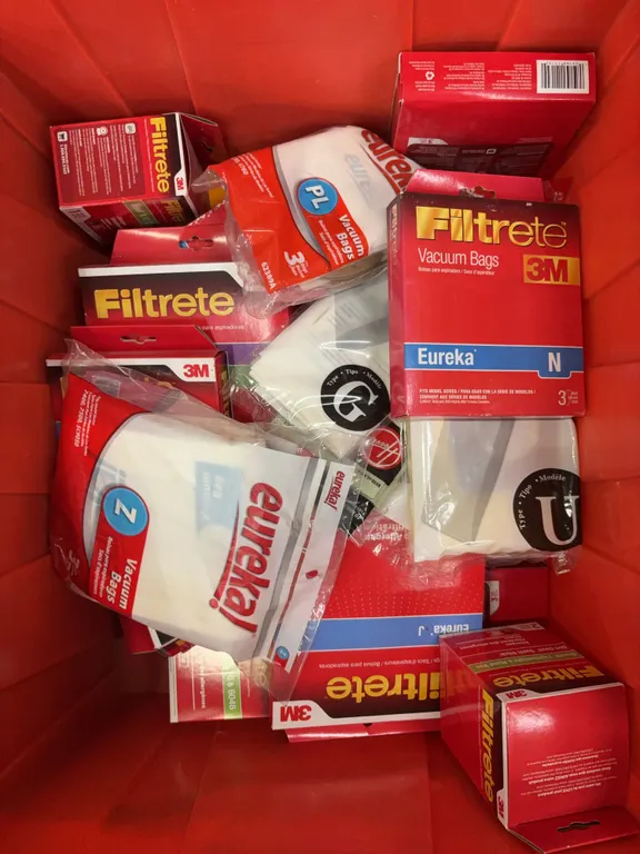 Box of vacuum bags content’s only