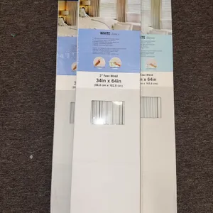 Home impressions cordless Faux wood blinds 2 inch vinyl 34“ x 64“