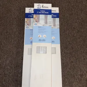 Home impressions cordless Faux wood blinds 2 inch vinyl 35“ x 64“