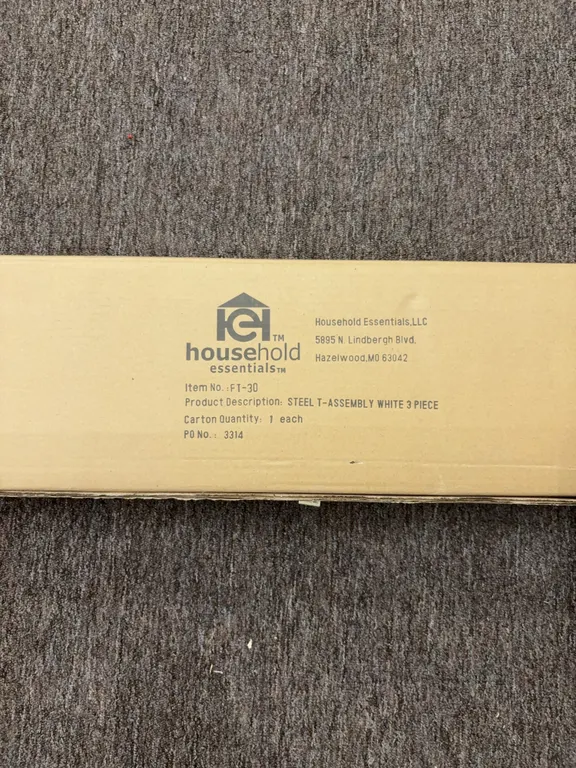 steel t white assembly