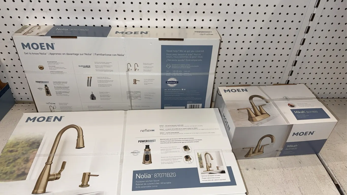 Moen new inbox faucets