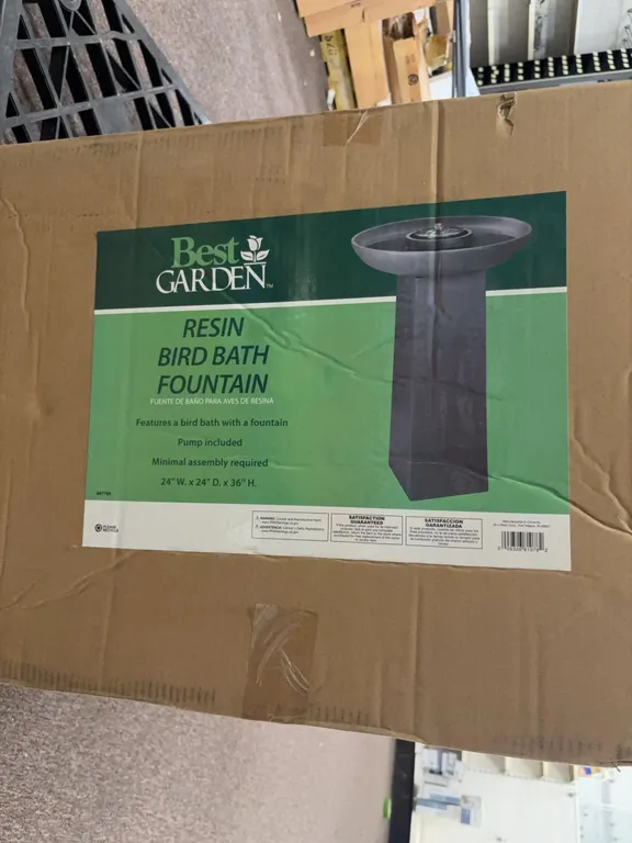 resin bird bath fountain