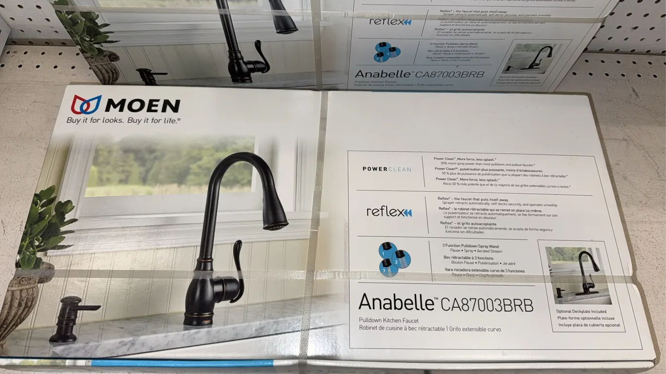 Moen new in box faucets