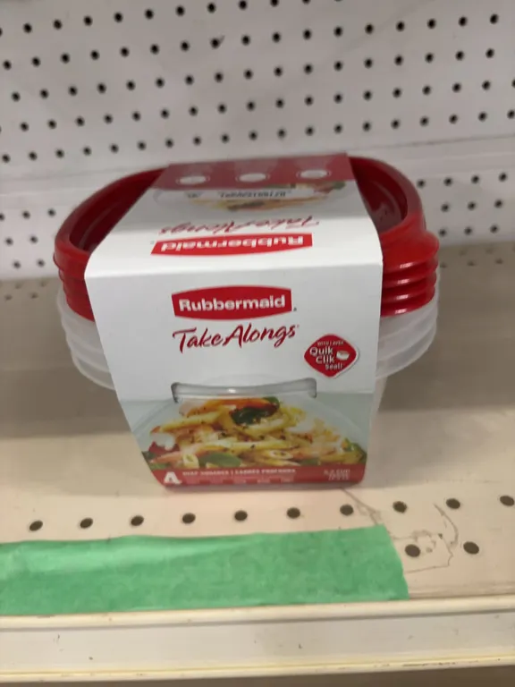 assorted box of plastic tuberware contents only