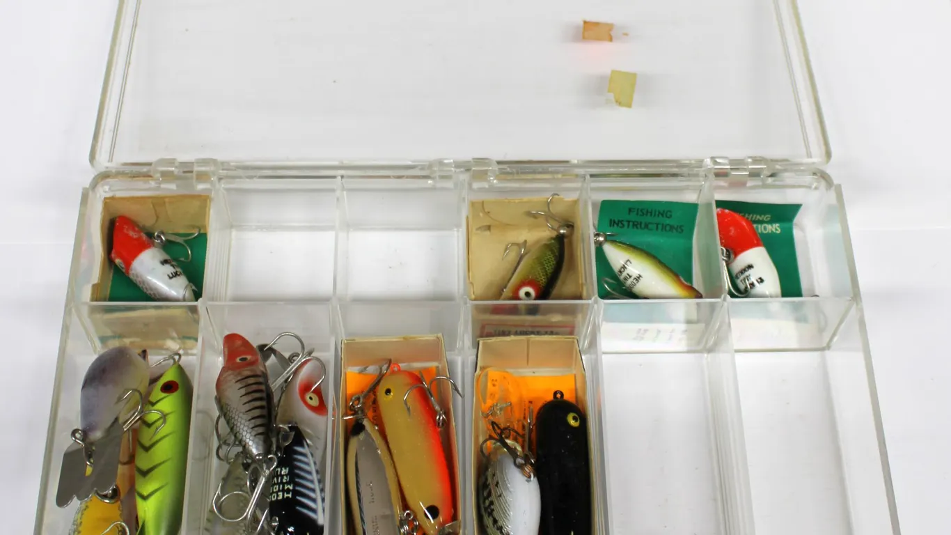 Heddon Fishing Lures Assortment in Case
