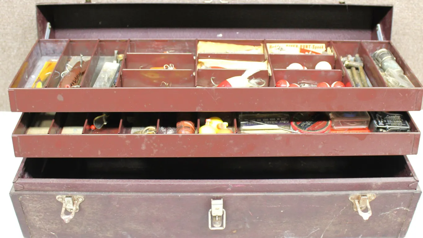 Kennedy Tackle Box With Contents And Langley Scale