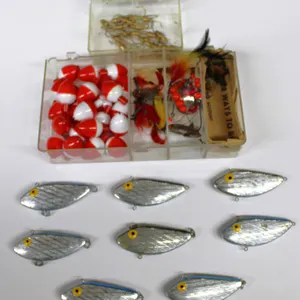 Fishing Lures, Floats, and Hooks