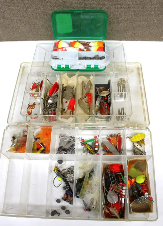 Fishing Lures, Bobbers & Tackle Boxes
