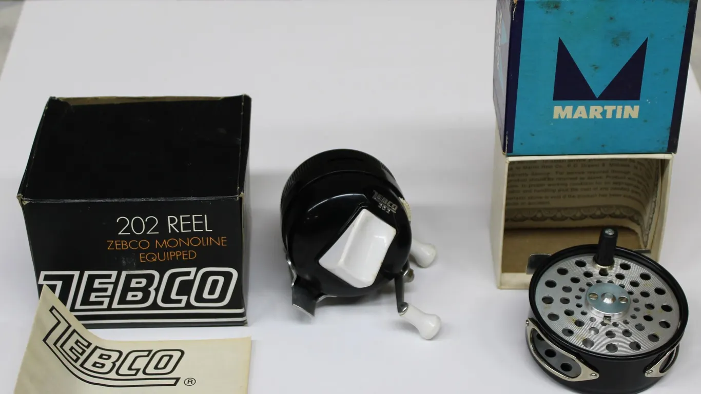 Zebco 202 Reel with Box & Martin 63 Reel Boxed