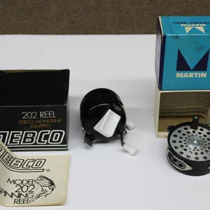 Zebco 202 Reel with Box & Martin 63 Reel Boxed