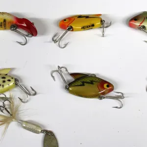 6 Heddon Fishing Lures Assorted Types