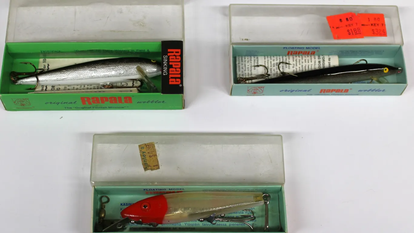 Rapala Fishing Lures in Boxes