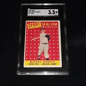 1958 Topps Mickey Mantle SGC 3.5 All-Star