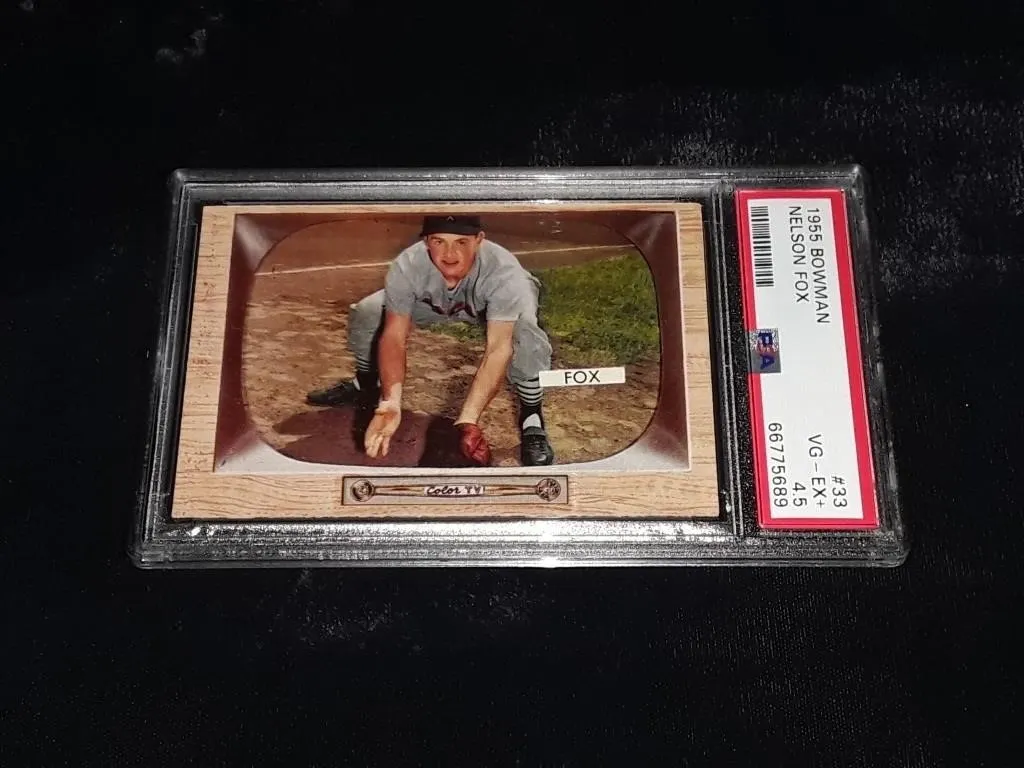 1955 Bowman Nelson Fox PSA 4.5
