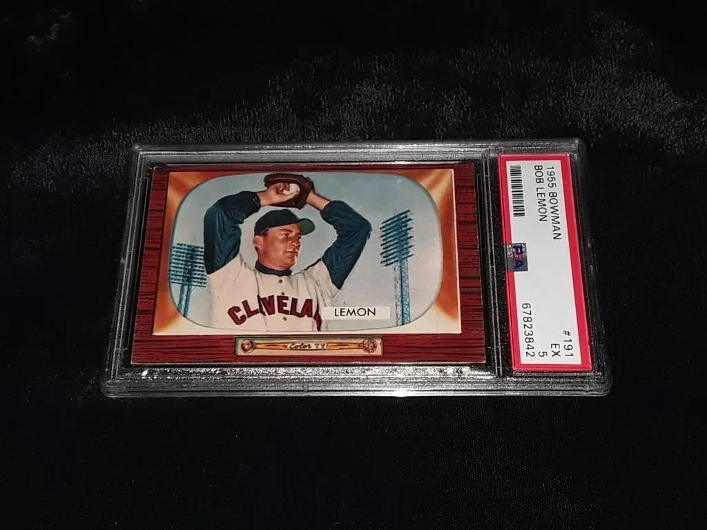 1955 Bowman Bob Lemon PSA 5