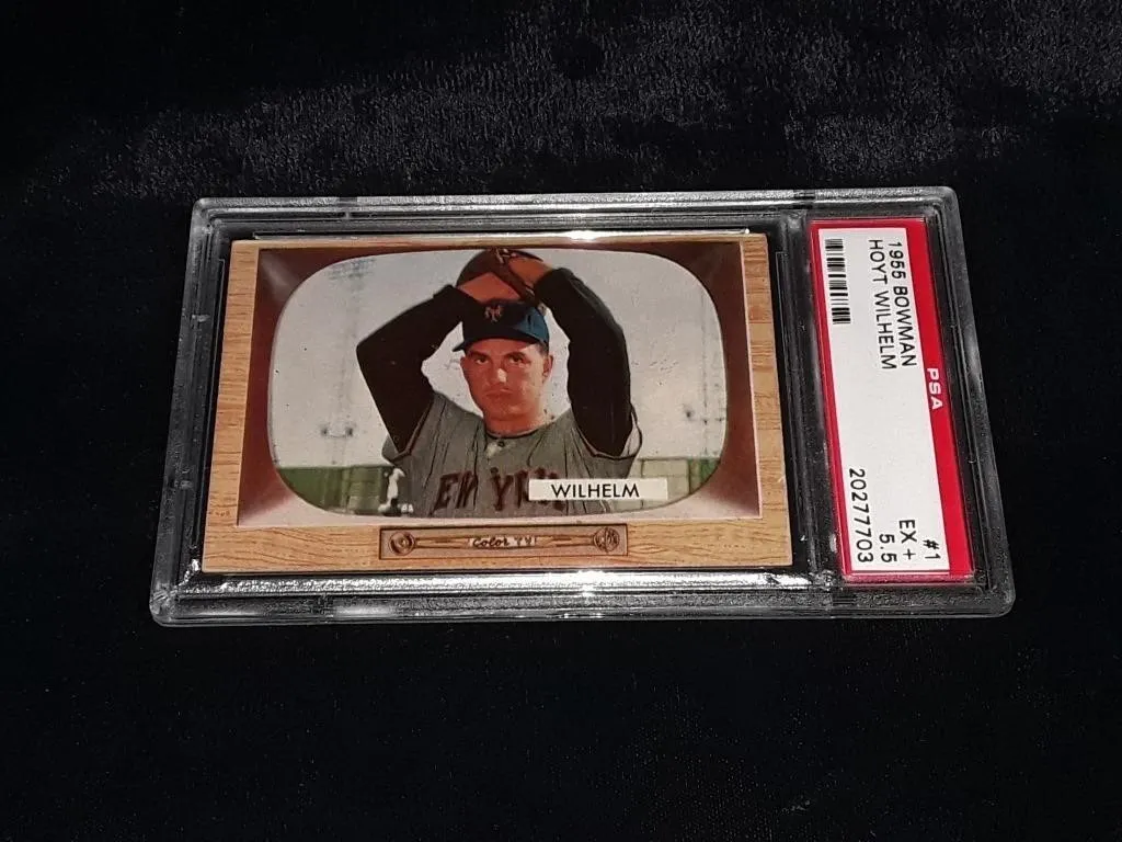 1955 Bowman Hoyt Wilhelm PSA 5.5