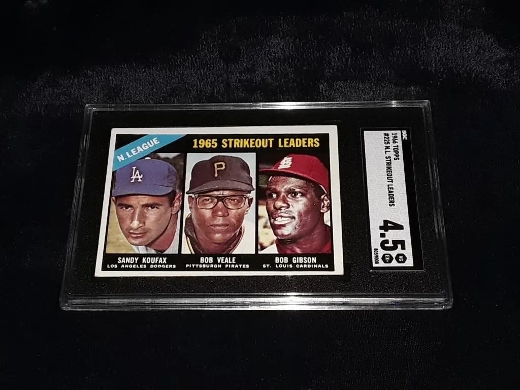 1966 Topps Koufax/Vesle/Gibson SGC 4.5