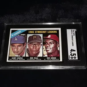1966 Topps Koufax/Vesle/Gibson SGC 4.5