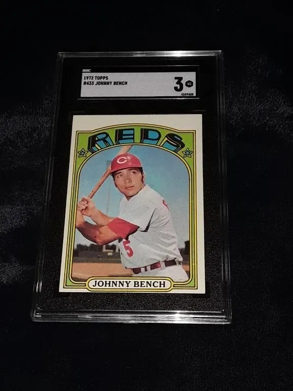 1972 Topps Johnny Bench SGC 3