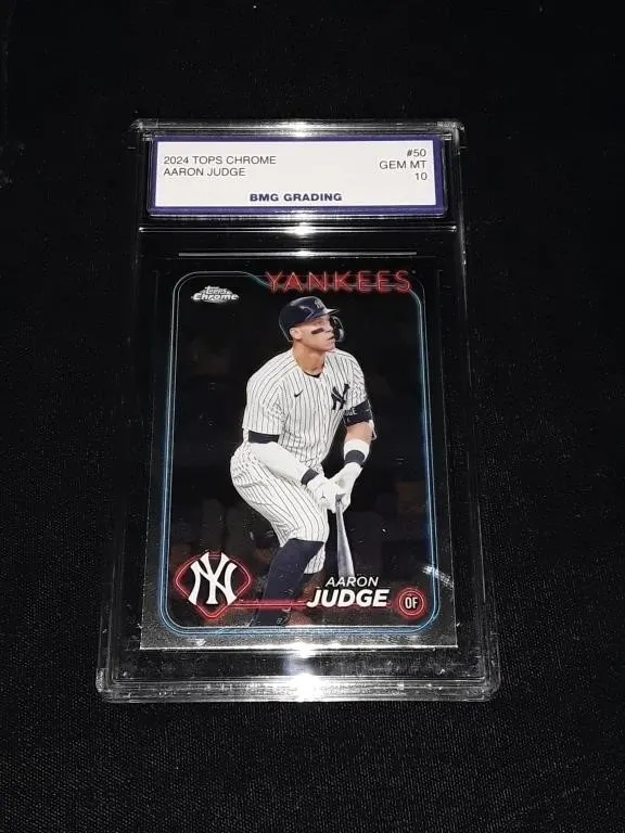 2024 Tops Chrome Aaron Judge #50 GEM MT 10