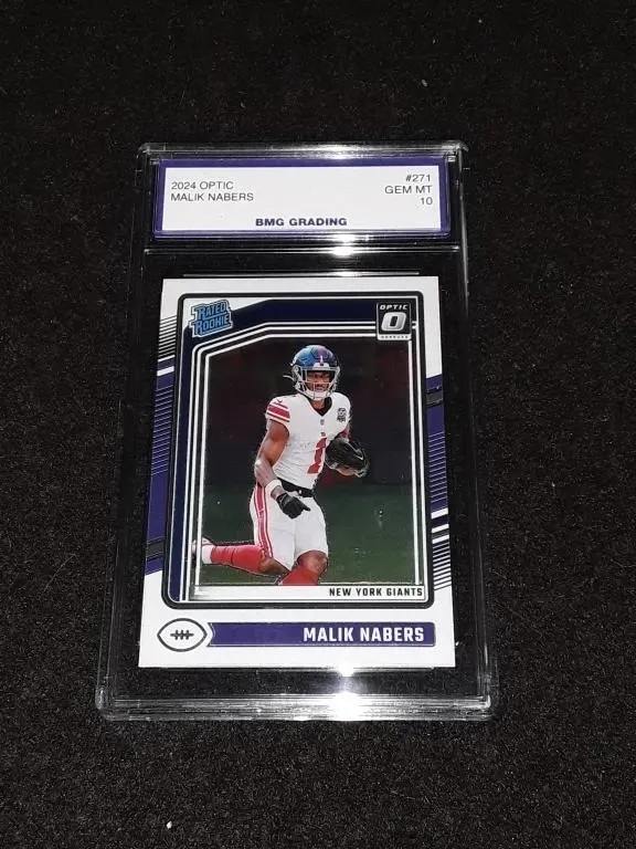 2024 Optic Malik Nabers #271 GEM MT 10