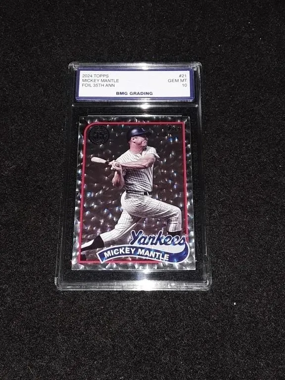 2024 Topps Foil Mickey Mantle GEM MT 10