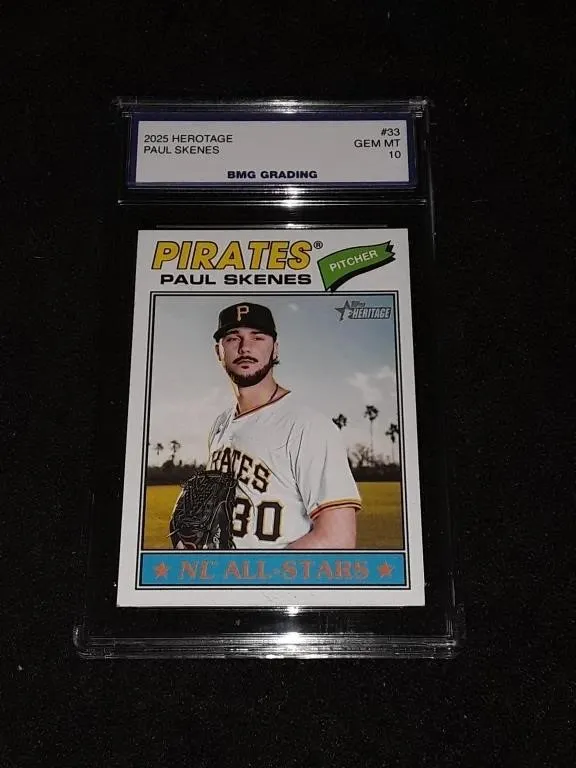 2025 Topps Heritage Paul Skenes GEM MT 10