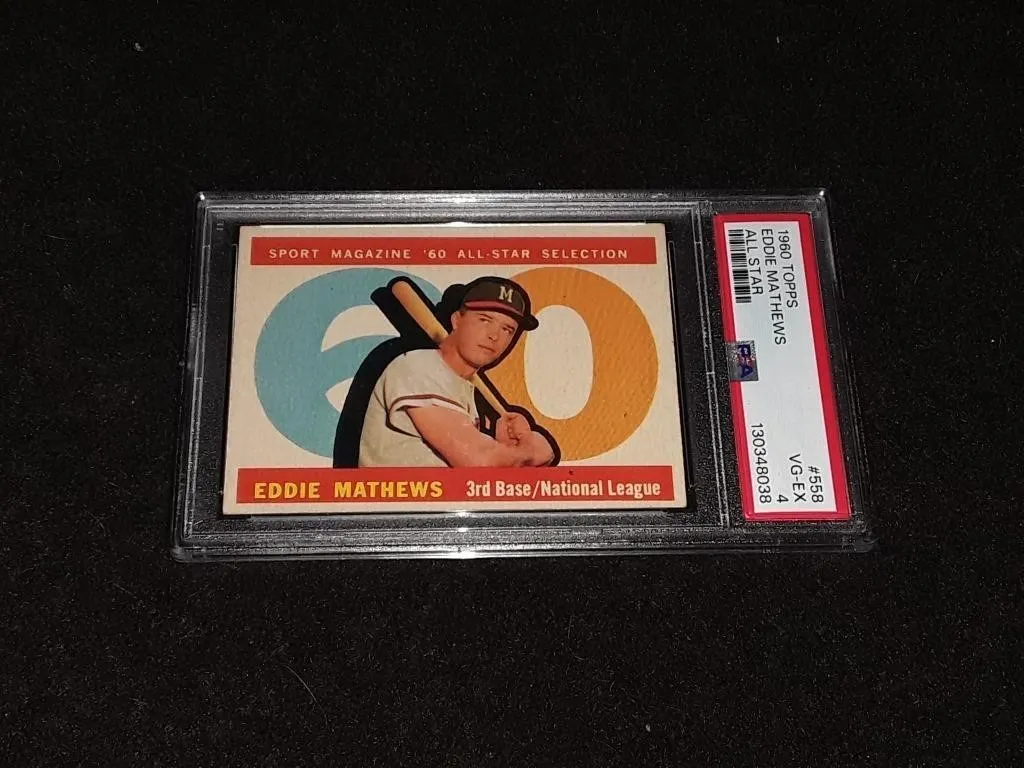1960 Topps Eddie Mathews PSA 4 All-Star